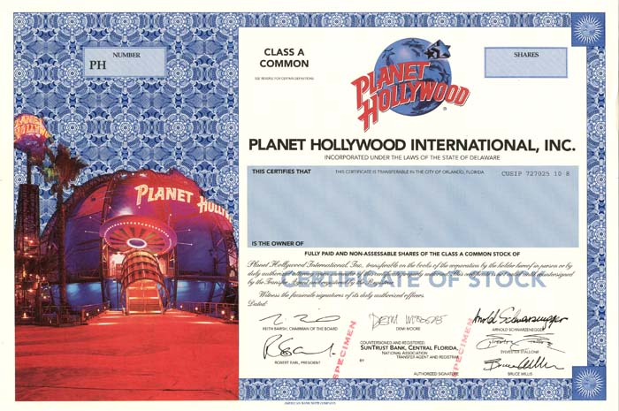 Planet Hollywood International, Inc.